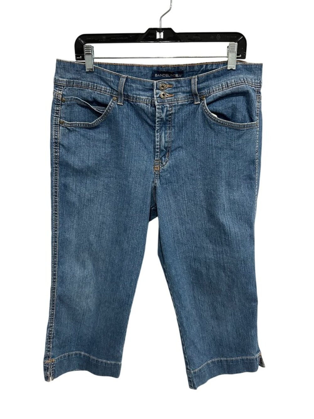 Bandolino Blu 16 Denim Capri Jeans Blue Stretch Casual Naturecore Minimalist